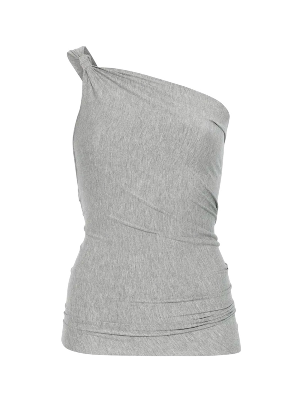 GIMAGUAS Fiocco Heather Grey One Shoulder Top